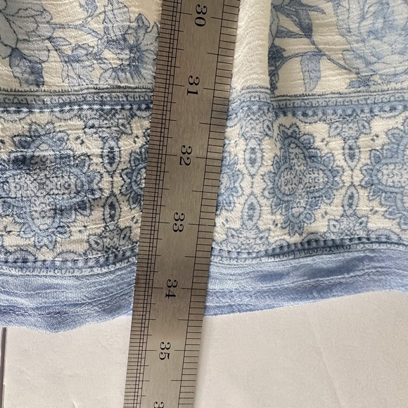 Blu Pepper Floral Tiered Ruffle Hem Dress XL Puff Sleeve Cottage Peasant - Picture 8 of 10